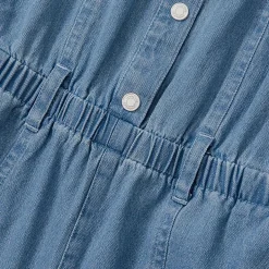 Girls Lightweight Denim Romper