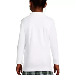 Girls Long Sleeve Feminine Fit Interlock Polo Shirt