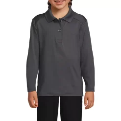Girls Long Sleeve Feminine Fit Rapid Dry Polo Shirt