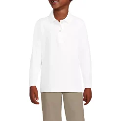 Girls Long Sleeve Feminine Fit Rapid Dry Polo Shirt