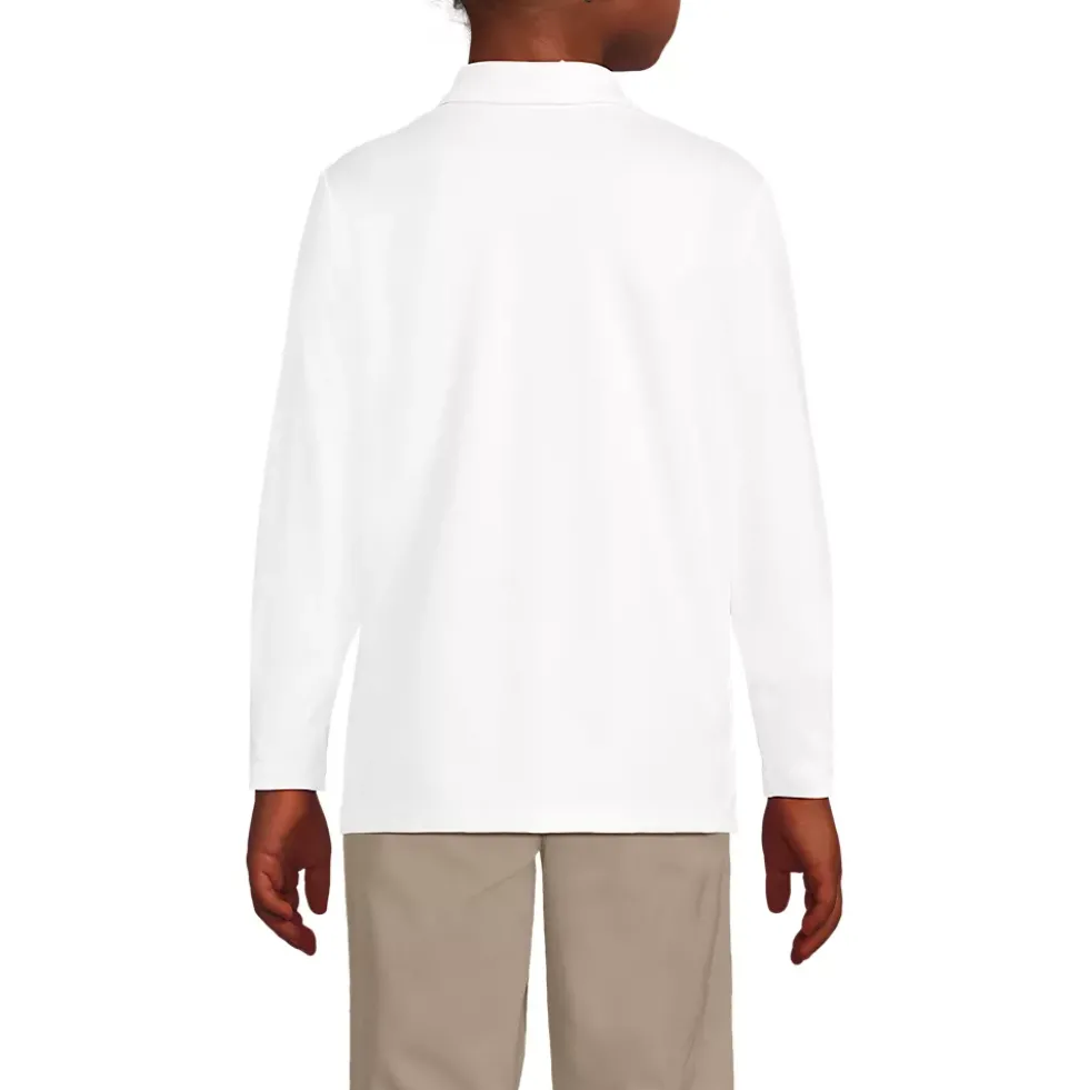 Girls Long Sleeve Feminine Fit Rapid Dry Polo Shirt