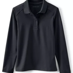 Girls Long Sleeve Feminine Fit Rapid Dry Polo Shirt