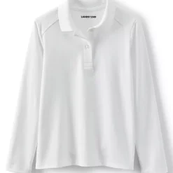 Girls Long Sleeve Feminine Fit Rapid Dry Polo Shirt