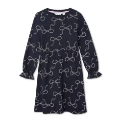 Girls Long Sleeve French Terry Knit Dress