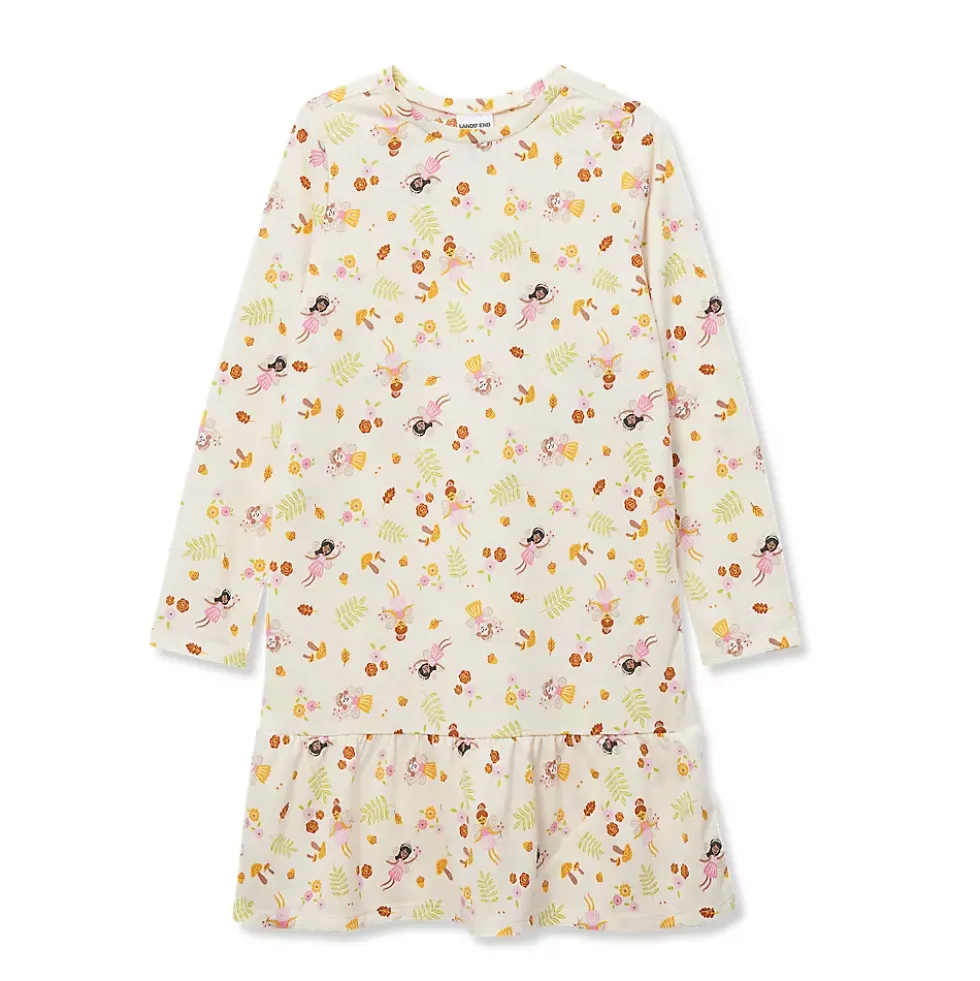 Girls Long Sleeve Jersey Nightgown