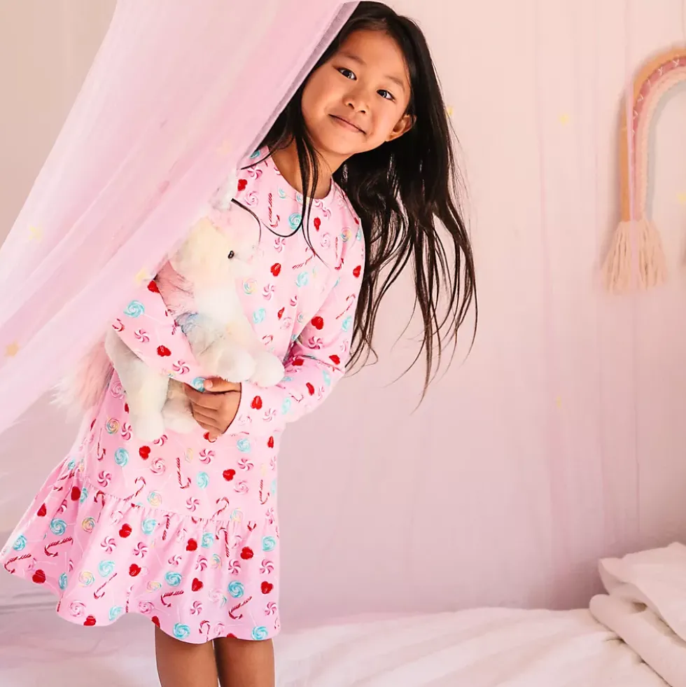 Girls Long Sleeve Jersey Nightgown