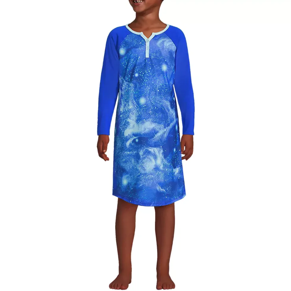 Girls Long Sleeve Jersey Nightgown