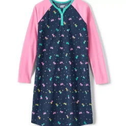 Girls Long Sleeve Jersey Nightgown