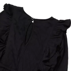 Girls Long Sleeve Ruffle Knit Jumpsuit