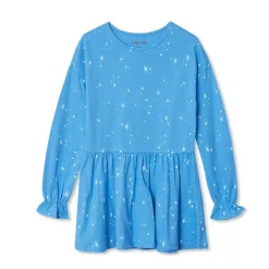 Girls Long Sleeve Ruffle Tunic Top