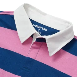 Girls Long Sleeve Stripe Rugby Shirt
