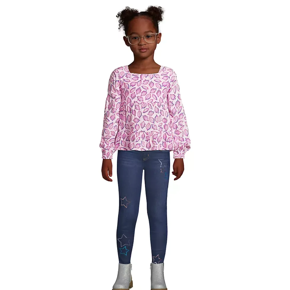 Girls Long Sleeve Tiered Top