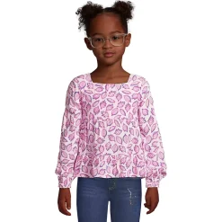 Girls Long Sleeve Tiered Top