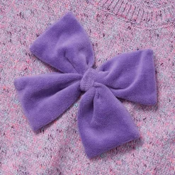 Girls Meet and Greet Bow Knit Sweater