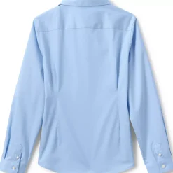 Girls No Gape Long Sleeve Stretch Shirt