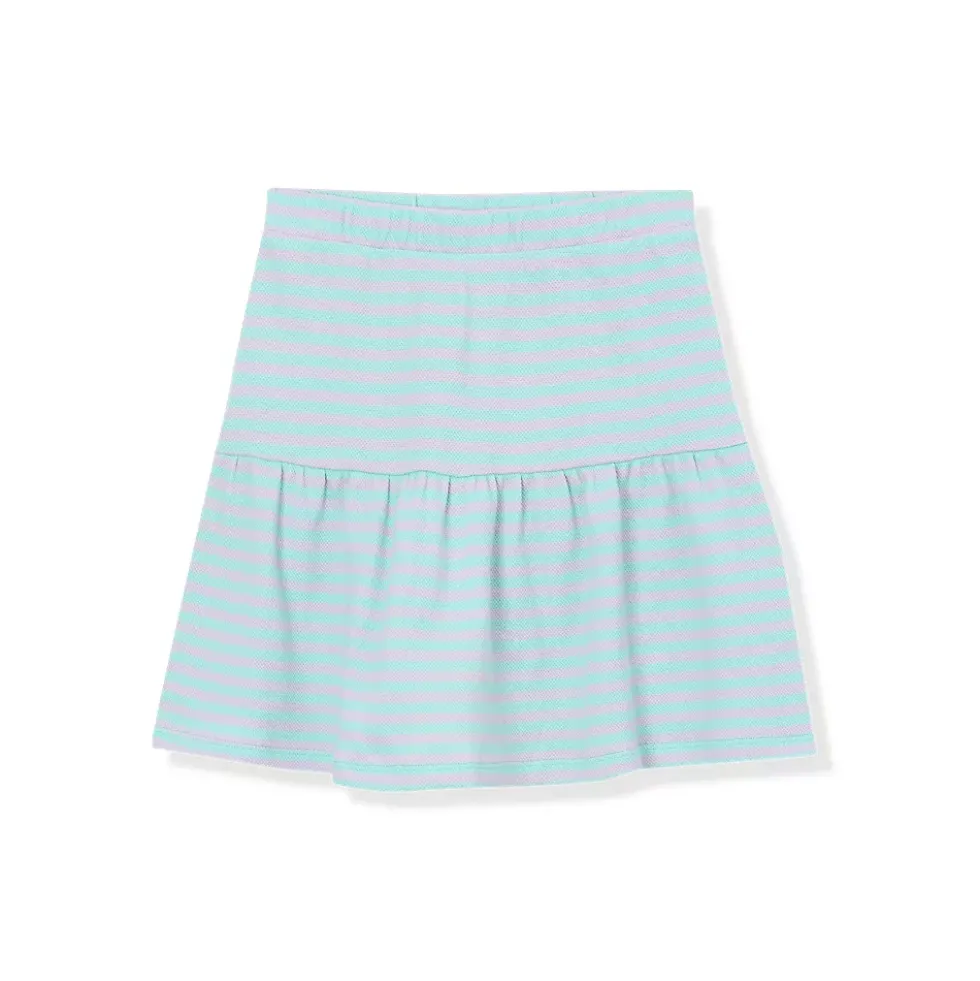 Girls Pique Knit Skirt