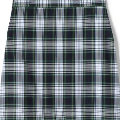 Girls Plaid A-line Skirt Below the Knee