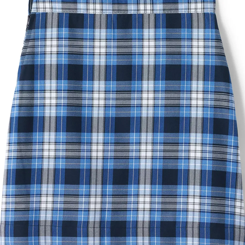 Girls Plaid A-line Skirt Below the Knee