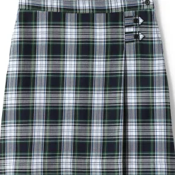 Girls Plaid A-line Skirt Below the Knee