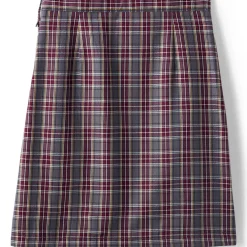 Girls Plaid A-line Skirt Below The Knee
