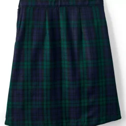 Girls Plaid A-line Skirt Below The Knee