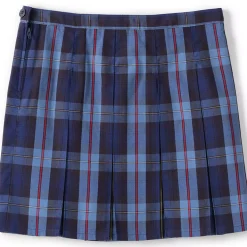 Girls Plaid Box Pleat Skirt Top of the Knee