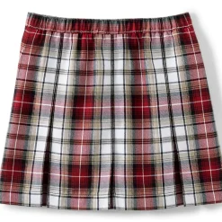 Girls Plaid Box Pleat Skirt Top of the Knee