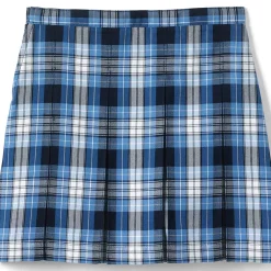 Girls Plaid Box Pleat Skirt Top of the Knee