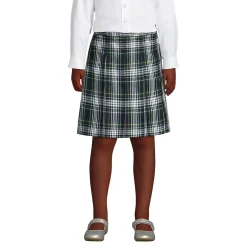 Girls Plaid Box Pleat Skirt Top of the Knee