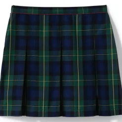 Girls Plaid Box Pleat Skirt Top of the Knee