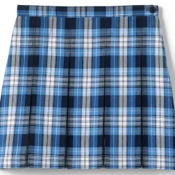 Girls Plaid Box Pleat Skirt Top of the Knee
