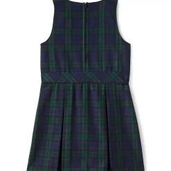 Girls Plaid Jumper Top of Knee