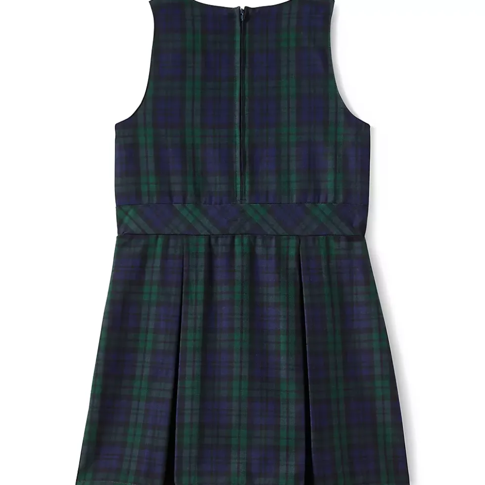 Girls Plaid Jumper Top of Knee