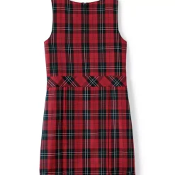 Girls Plaid Jumper Top of Knee