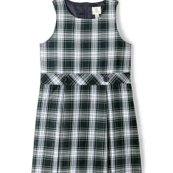 Girls Plaid Jumper Top of Knee