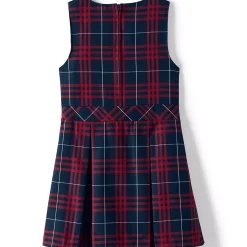 Girls Plaid Jumper Top of Knee
