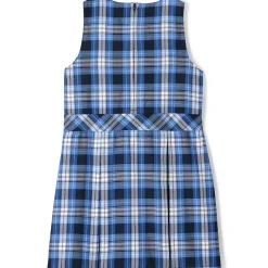 Girls Plaid Jumper Top of Knee