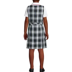 Girls Plaid Jumper Top of Knee