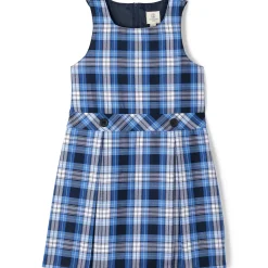 Girls Plaid Jumper Top of Knee