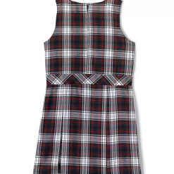 Girls Plaid Jumper Top of Knee