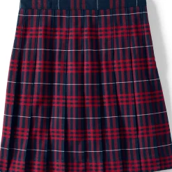 Girls Plaid Pleated Skirt Below the Knee