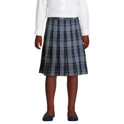 Girls Plaid Pleated Skirt Below the Knee