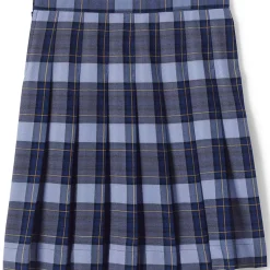 Girls Plaid Pleated Skirt Below the Knee