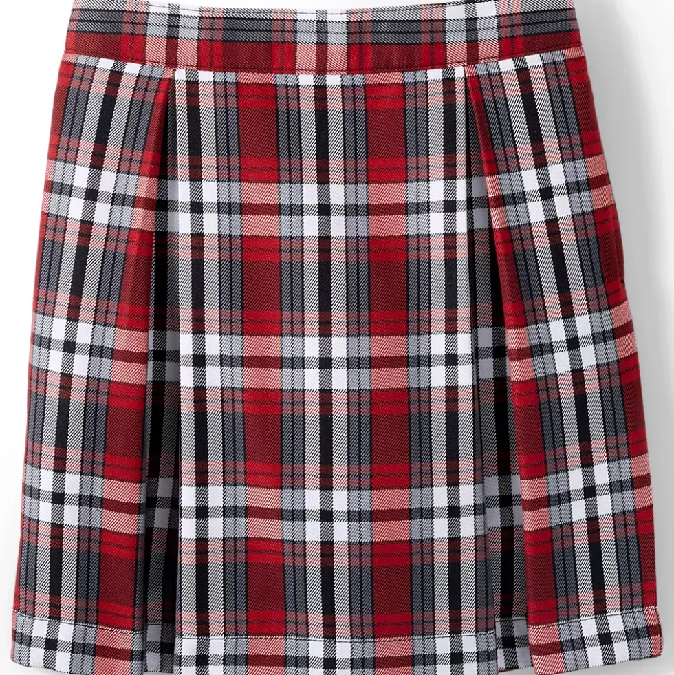 Girls Plaid Skort Top of Knee