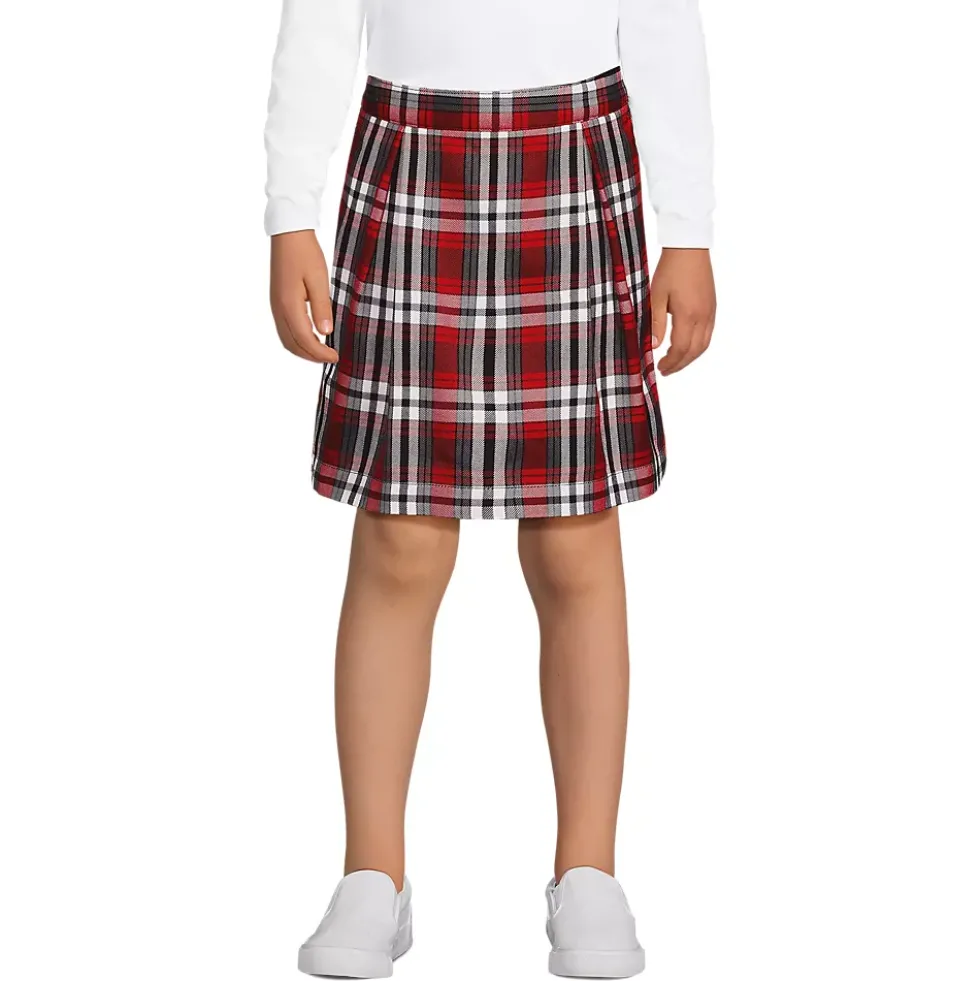 Girls Plaid Skort Top of Knee