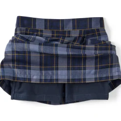 Girls Plaid Skort Top of Knee