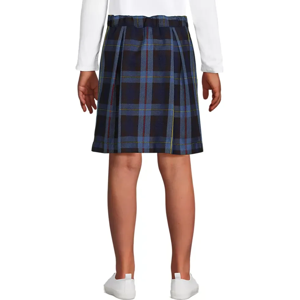 Girls Plaid Skort Top of Knee