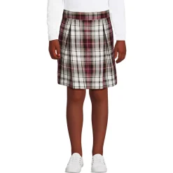 Girls Plaid Skort Top of Knee