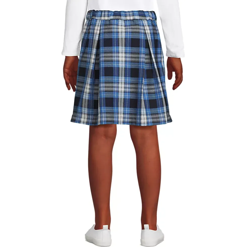 Girls Plaid Skort Top of Knee