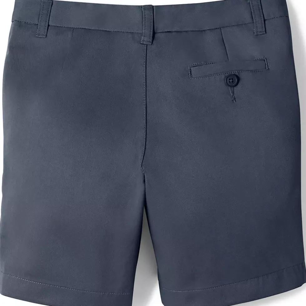 Girls Plain Front Blend Chino Shorts